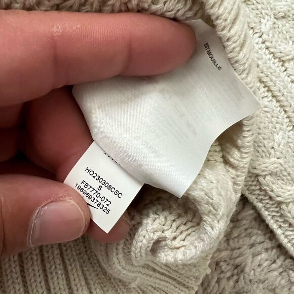 Nike Life Cable Knit Turtleneck Sweater Bone - Picture 9 of 10